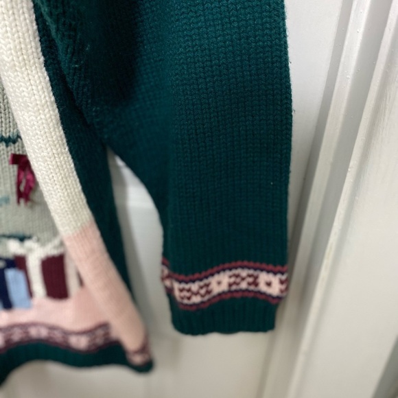 Karen Scott Women's Holiday Cardigan - Green, Pink, Cream Size 2X - Picture 10 of 10